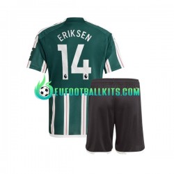 Manchester United Christian Eriksen 14 Away Football Shirts 2023-2024 Kids LS