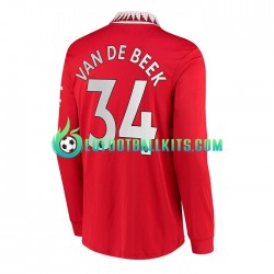 Manchester United Donny van de Beek 34 Home Football Shirts 2022-2023 Men SS