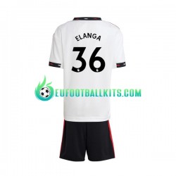 Manchester United Elanga 36 Away Football Shirts 2022-2023 Kids LS