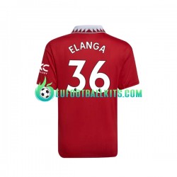 Manchester United Elanga 36 Home Football Shirts 2022-2023 Men LS