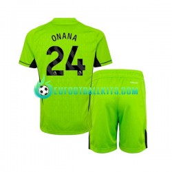 Manchester United Goalkeeper Andre Onana 24 Home Football Shirts 2023-2024 Kids LS