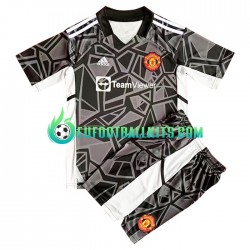 Manchester United Goalkeeper Away Football Shirts 2022-2023 Kids LS