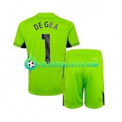 Manchester United Goalkeeper DE GEA 1 Home Football Shirts 2023-2024 Kids LS