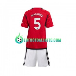 Manchester United Harry Maguire 5 Home Football Shirts 2023-2024 Kids LS
