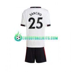 Manchester United Jadon Sancho 25 Away Football Shirts 2022-2023 Kids LS