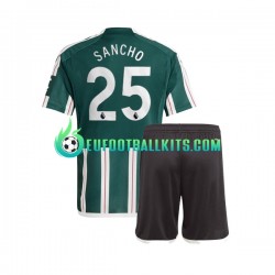 Manchester United Jadon Sancho 25 Away Football Shirts 2023-2024 Kids LS