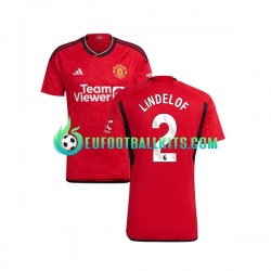 Manchester United Lindelof 2 Home Football Shirts 2023-2024 Men LS