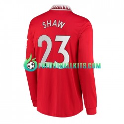 Manchester United Luke Shaw 23 Home Football Shirts 2022-2023 Men SS