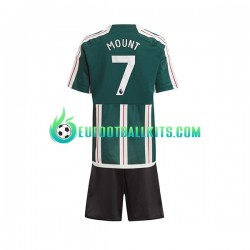 Manchester United Mount 7 Away Football Shirts 2023-2024 Kids LS