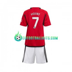 Manchester United Mount 7 Home Football Shirts 2023-2024 Kids LS