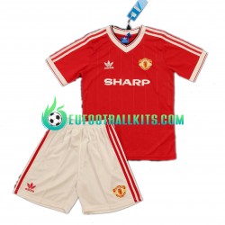 Manchester United Retro Home Football Shirts 1984 Kids LS