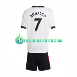 Manchester United Ronaldo 7 Away Football Shirts 2022-2023 Kids LS