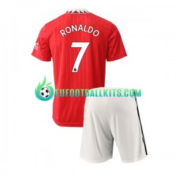 Manchester United Ronaldo 7 Home Football Shirts 2022-2023 Kids LS
