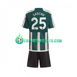 Manchester United Sancho 25 Away Football Shirts 2023-2024 Kids LS