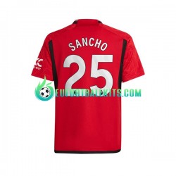 Manchester United Sancho 25 Home Football Shirts 2023-2024 Men LS