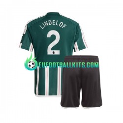 Manchester United Victor Lindelof 2 Away Football Shirts 2023-2024 Kids LS