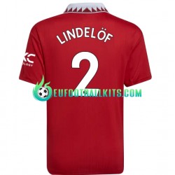 Manchester United Victor Lindelof 2 Home Football Shirts 2022-2023 Men LS