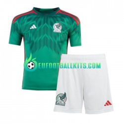 Mexico Home Football Shirts World Cup 2022 Kids LS
