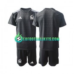 Mexico Goalkeeper Home Football Shirts 2022 Kids LS