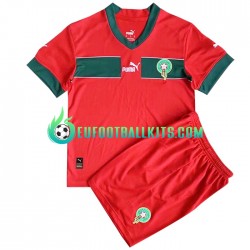 Morocco Home Football Shirts World Cup 2022 Kids LS