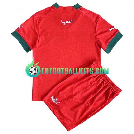 Morocco Home Football Shirts World Cup 2022 Kids LS
