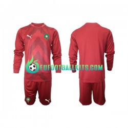 Morocco Goalkeeper Home Football Shirts 2022 Kids SS
