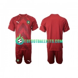 Morocco Goalkeeper Home Football Shirts 2022 Kids LS