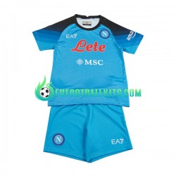 Napoli Home Football Shirts 2022-2023 Kids LS