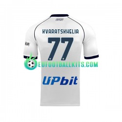 Napoli Khvicha Kvaratskhelia 77 Away Football Shirts 2023-2024 Men LS