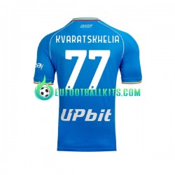 Napoli Khvicha Kvaratskhelia 77 Home Football Shirts 2023-2024 Men LS