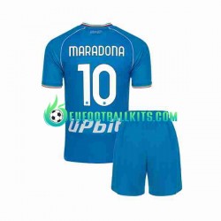 Napoli Maradona 10 Home Football Shirts 2023-2024 Kids LS
