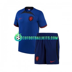 Netherlands Away Football Shirts World Cup 2022 Kids LS