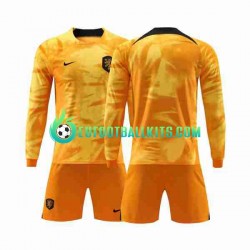 Netherlands Home Football Shirts World Cup 2022 Kids SS
