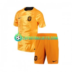 Netherlands Home Football Shirts World Cup 2022 Kids LS