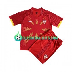 North Macedonia Home Football Shirts 2023 Kids LS