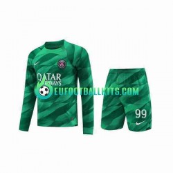 Paris Saint Germain Goalkeeper Donnarumma 99 Home Football Shirts 2023-2024 Kids SS