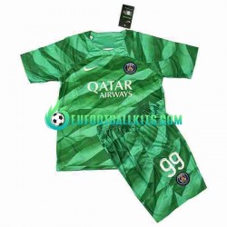 Paris Saint Germain Goalkeeper Donnarumma 99 Home Football Shirts 2023-2024 Kids LS