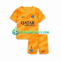 Paris Saint Germain Goalkeeper K.NAVAS 1 Away Football Shirts 2023-2024 Kids LS