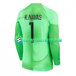 Paris Saint Germain Goalkeeper K.Navas 1 Home Football Shirts 2022-2023 Men SS