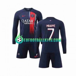 Paris Saint Germain Kylian Mbappe 7 Home Football Shirts 2023-2024 Kids SS