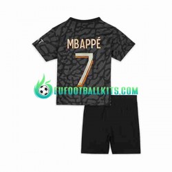 Paris Saint Germain Kylian Mbappe 7 Third Football Shirts 2023-2024 Kids LS