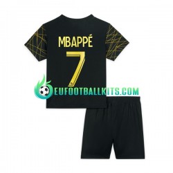 Paris Saint Germain Mbappe 7 Fourth Football Shirts 2022-2023 Kids LS