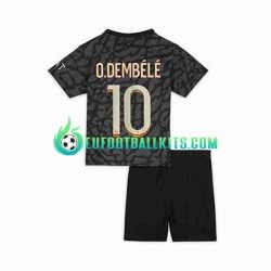 Paris Saint Germain O.Dembele 10 Third Football Shirts 2023-2024 Kids LS