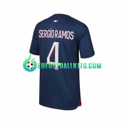 Paris Saint Germain Sergio Ramos 4 Home Football Shirts 2023-2024 Men LS