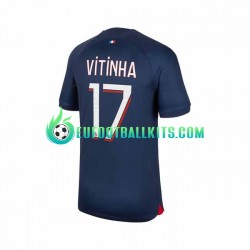 Paris Saint Germain Vitinha 17 Home Football Shirts 2023-2024 Men LS