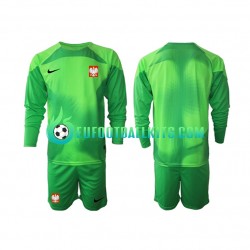 Poland Goalkeeper Home Football Shirts World Cup 2022 Kids SS