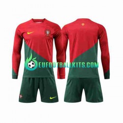 Portugal Home Football Shirts World Cup 2022 Kids SS