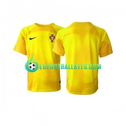 Portugal Goalkeeper Home Football Shirts World Cup 2022 Men LS