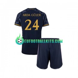 Real Madrid Arda Guler 24 Away Football Shirts 2023-2024 Kids LS