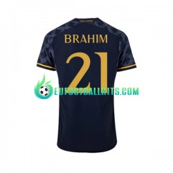 Real Madrid Brahim Diaz 21 Away Football Shirts 2023-2024 Men LS